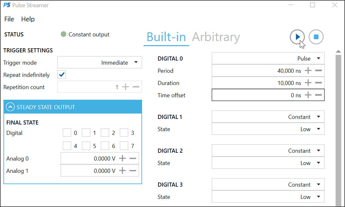 Getting Started — Pulse Streamer 8/2 1.6 documentation